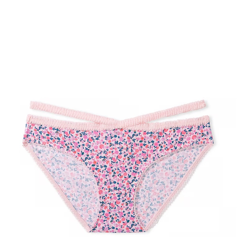 Victoria secret panty size medium M stretch cotton strappy bikini new
